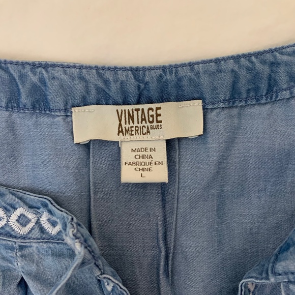 Distressed Denim Top - Picture 8 of 11